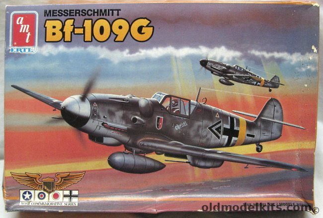 AMT 1/48 Messerschmitt Bf-109G - 'Yellow 6' / 'White 8' / Hauptman G. Barkhorn's Aircraft, 8882 plastic model kit